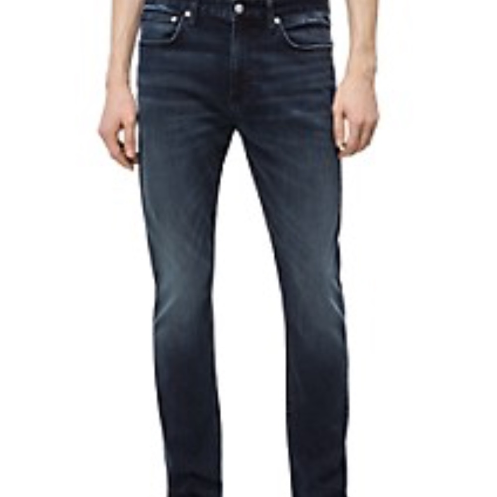 Calvin klein Slim Straight Jeans dark denim men's 34
